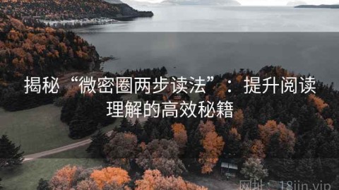 揭秘“微密圈两步读法”：提升阅读理解的高效秘籍