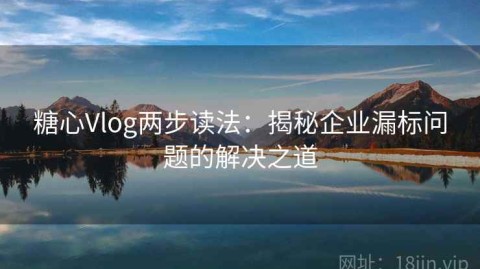 糖心Vlog两步读法：揭秘企业漏标问题的解决之道